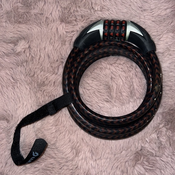 Blackburn Angola Combo Cable Lock 6ft length 180cm x 12mm Flexible Braided Steel - Picture 7 of 9